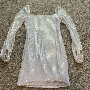 women’s sequin long sleeve dress